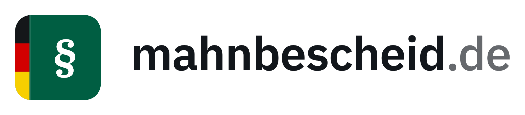 Logo von mahnbescheid.de, Transparenter Hintergrund