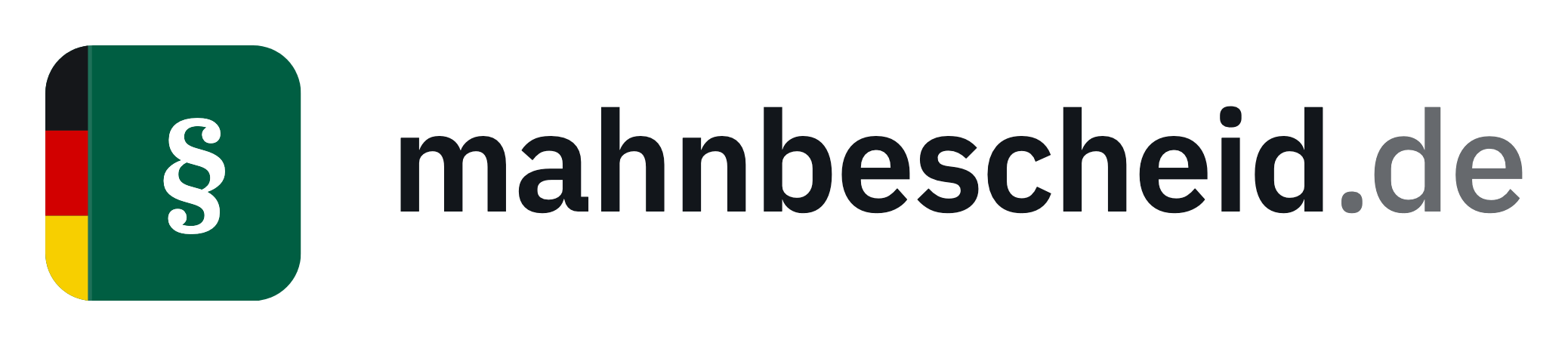 Logo von mahnbescheid.de, Auf Weiß