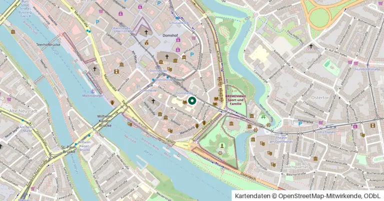 Kartenausschnitt: Lage des Amtsgericht Bremen in Bremen, Ostertorstr. 25-31